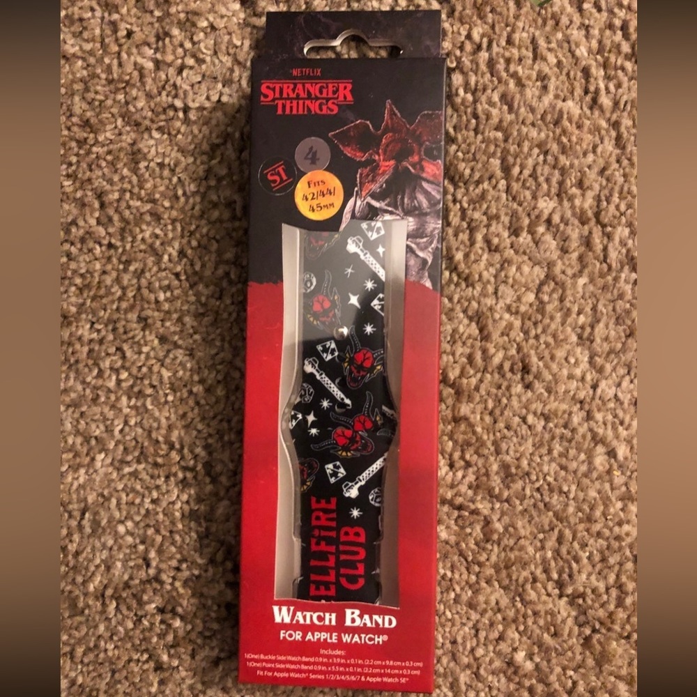Stranger things Hellfire Apple Watch band - brand new